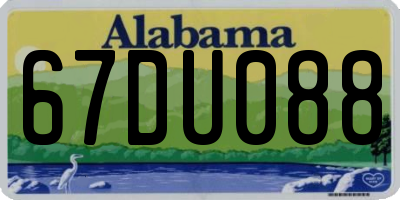 AL license plate 67DU088