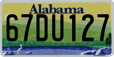 AL license plate 67DU127