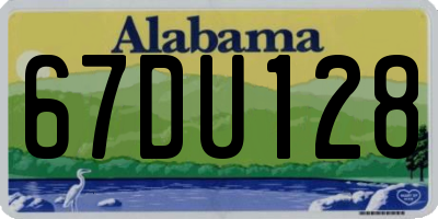 AL license plate 67DU128