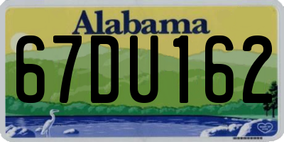 AL license plate 67DU162