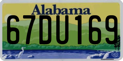 AL license plate 67DU169