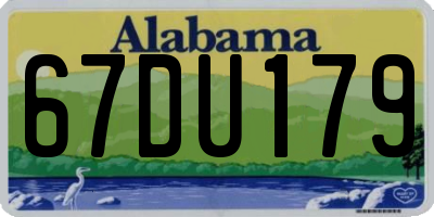 AL license plate 67DU179