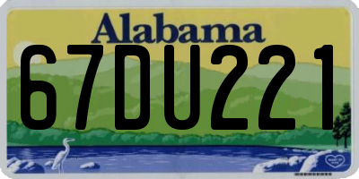 AL license plate 67DU221