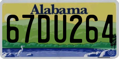 AL license plate 67DU264