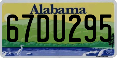 AL license plate 67DU295