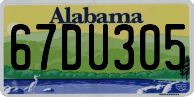 AL license plate 67DU305