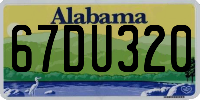 AL license plate 67DU320