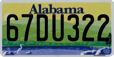 AL license plate 67DU322