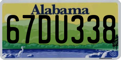 AL license plate 67DU338