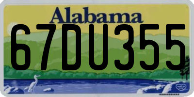 AL license plate 67DU355