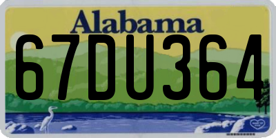 AL license plate 67DU364