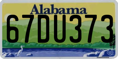 AL license plate 67DU373