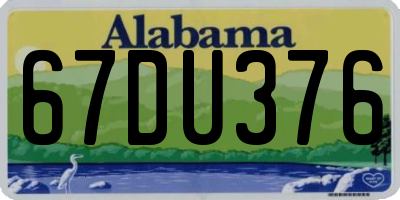 AL license plate 67DU376