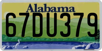 AL license plate 67DU379