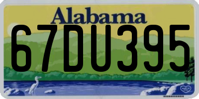 AL license plate 67DU395