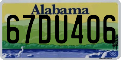 AL license plate 67DU406