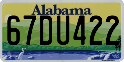 AL license plate 67DU422