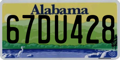 AL license plate 67DU428