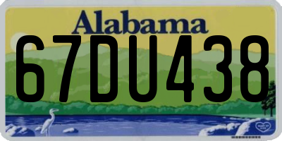 AL license plate 67DU438