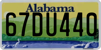 AL license plate 67DU440