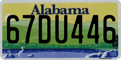 AL license plate 67DU446