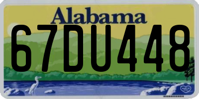 AL license plate 67DU448