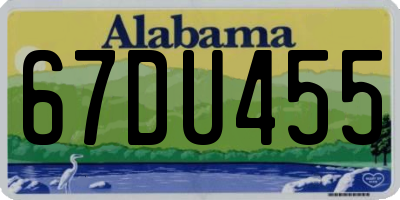 AL license plate 67DU455