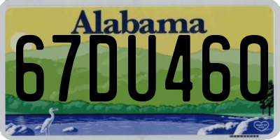 AL license plate 67DU460