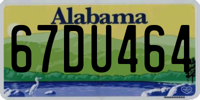 AL license plate 67DU464