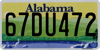 AL license plate 67DU472