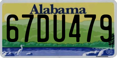 AL license plate 67DU479