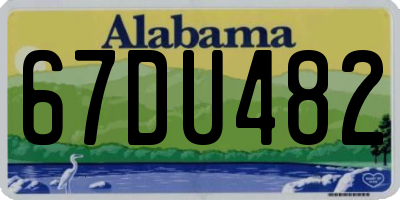 AL license plate 67DU482