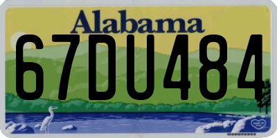 AL license plate 67DU484