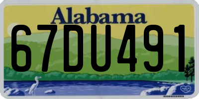 AL license plate 67DU491