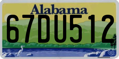 AL license plate 67DU512