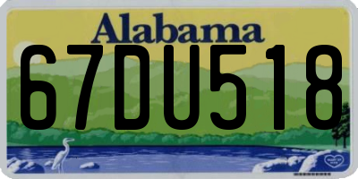 AL license plate 67DU518