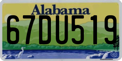 AL license plate 67DU519