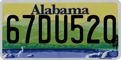 AL license plate 67DU520