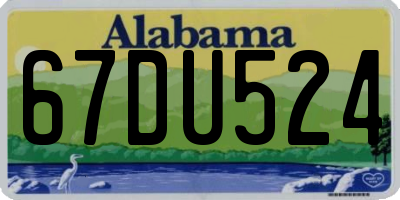 AL license plate 67DU524