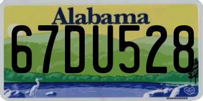 AL license plate 67DU528