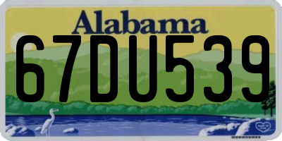 AL license plate 67DU539