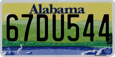 AL license plate 67DU544