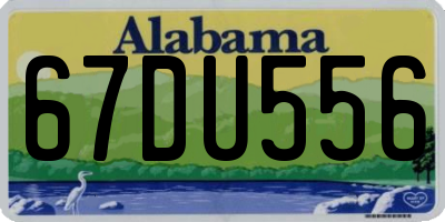 AL license plate 67DU556