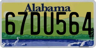 AL license plate 67DU564