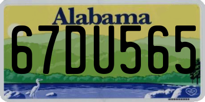 AL license plate 67DU565