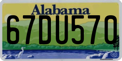 AL license plate 67DU570