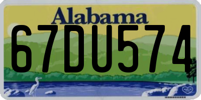 AL license plate 67DU574