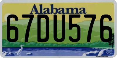 AL license plate 67DU576