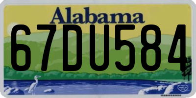 AL license plate 67DU584