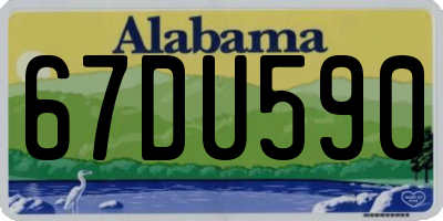 AL license plate 67DU590